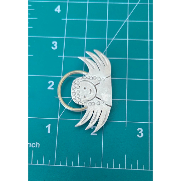 Vtg brooch pendant 925 sterling angel - Picture 8 of 9